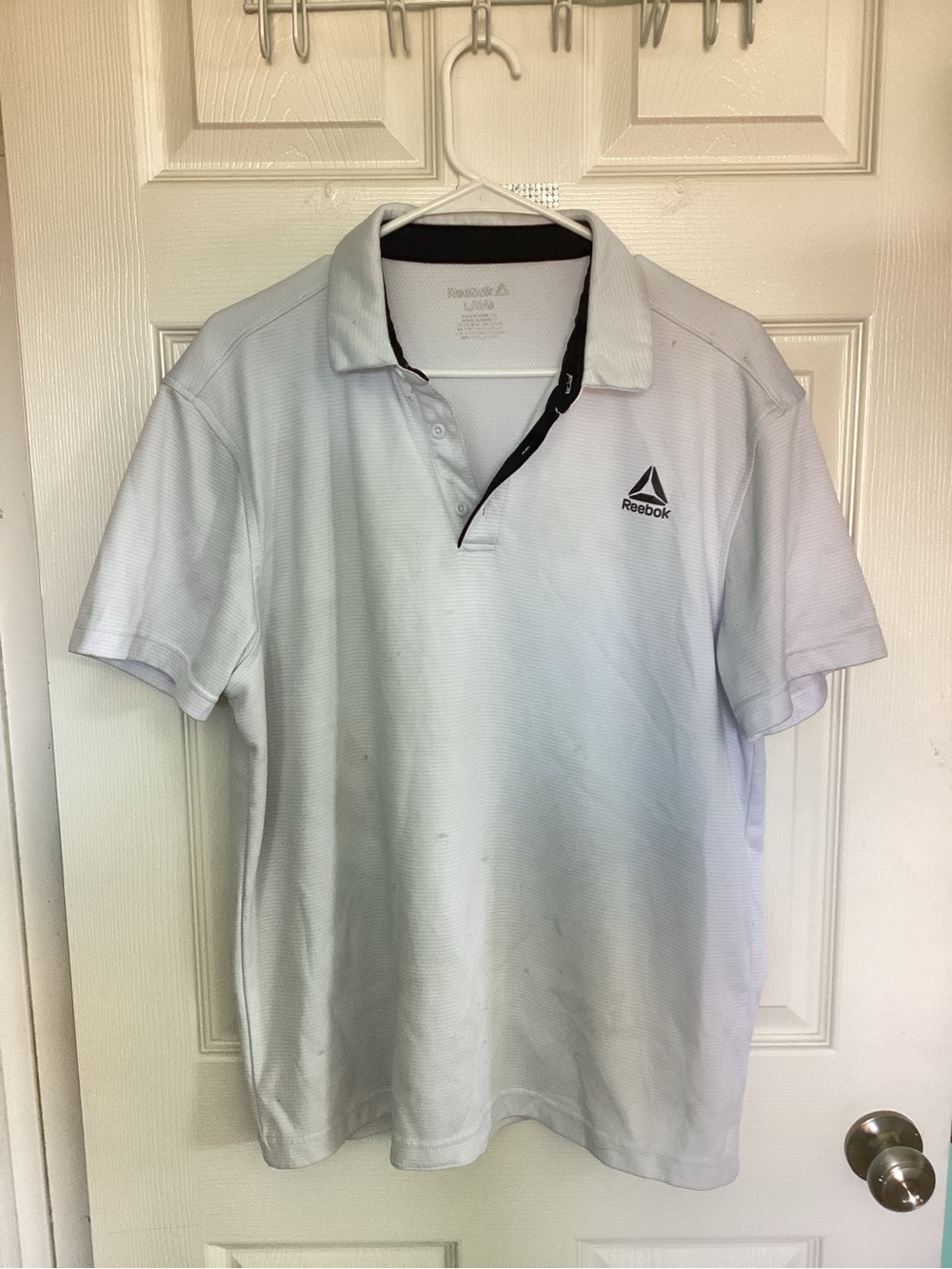 Reebok Men’s Light Gray Polo Shirt